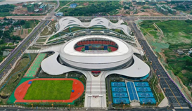 省運(yùn)會(huì)今日在樂(lè)開(kāi)幕，這項(xiàng)精品工程，德勝助建！